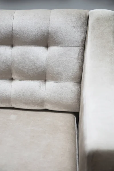 Close Amazing Gray Colored Sofa — Stock Photo, Image