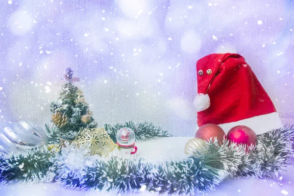 Kleurrijke Kerstversiering Met Kerstballen — Stockfoto
