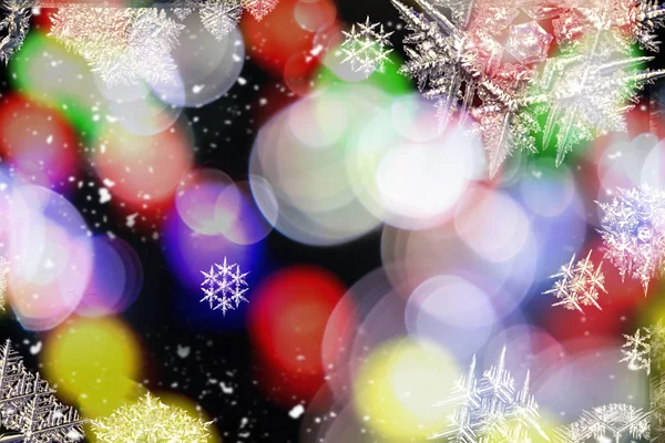 Nuevo Año Fondo Con Copos Nieve Navidad — Foto de Stock