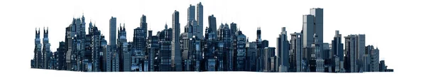 Ілюстрація Планування Міста Майбутнього Рендеринга — стокове фото