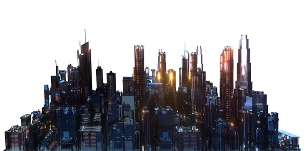 bir düzen gelecek 3d render şehrin 3D çizimi