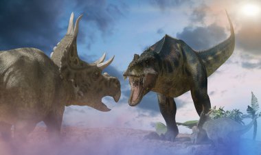 dinozorlar Muharebesi 3d render