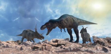 dinozorlar Muharebesi 3d render