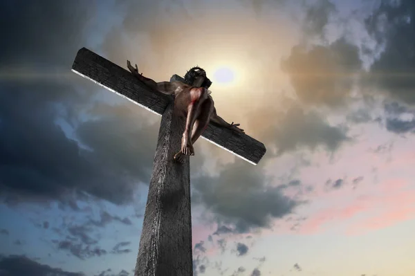 Иисус Христос Кресте Render — стоковое фото
