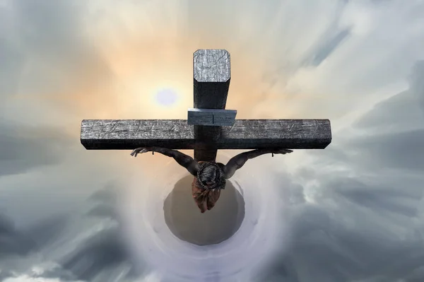 Jezus Christus Aan Het Kruis Render — Stockfoto