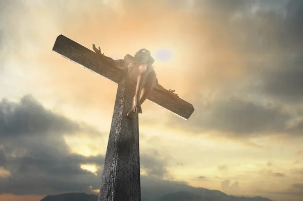 Jesucristo Cruz Rendir — Foto de Stock