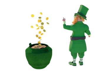 Cüce cin işareti için st patricks günü 3d render