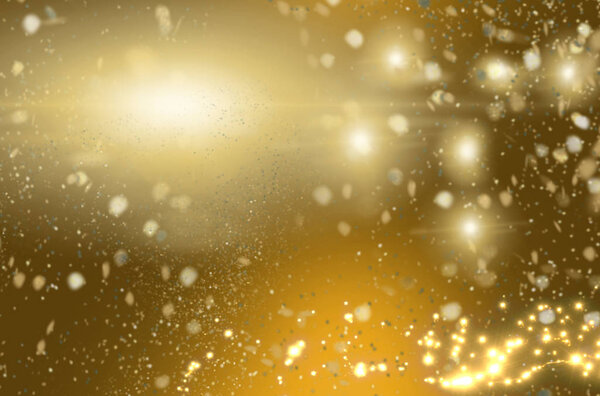 Gold and Glittering shiny Background