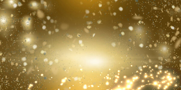 Gold and Glittering shiny Background