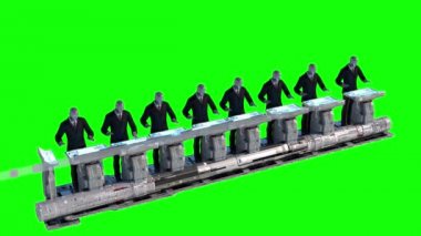 3d render insana ilişkin robot çalışma 