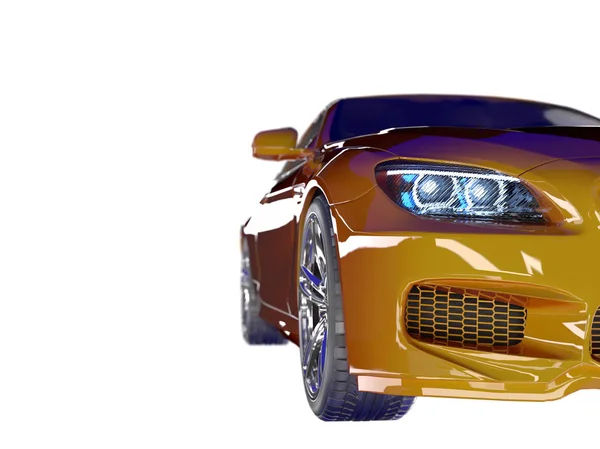 Carros Modernos Render — Fotografia de Stock