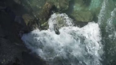 akışı dağ nehir Üstten Görünüm