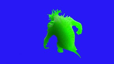 cartoon germs bacteria viruses 3D render