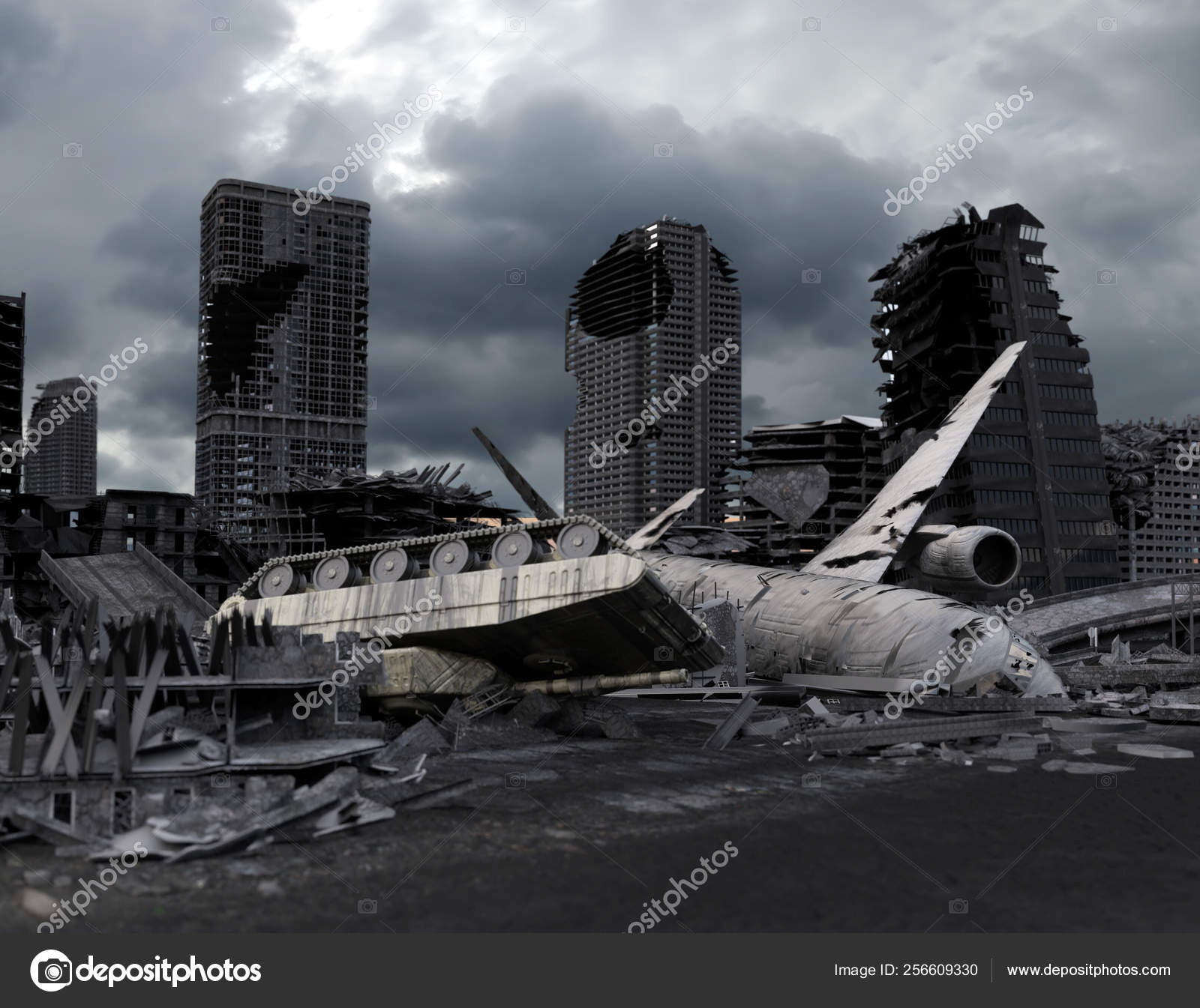 Vue Ville Post Apocalyptique Detruite Rendu Image Libre De Droit Par Denissmile C Vue Ville Post Apocalyptique Detruite Rendu Image Libre De Droit Par Denissmile C