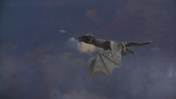 Dragon Fly Render — стоковое видео