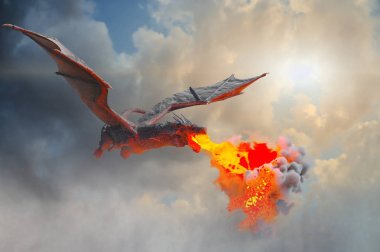 ejderha sinek 3d render