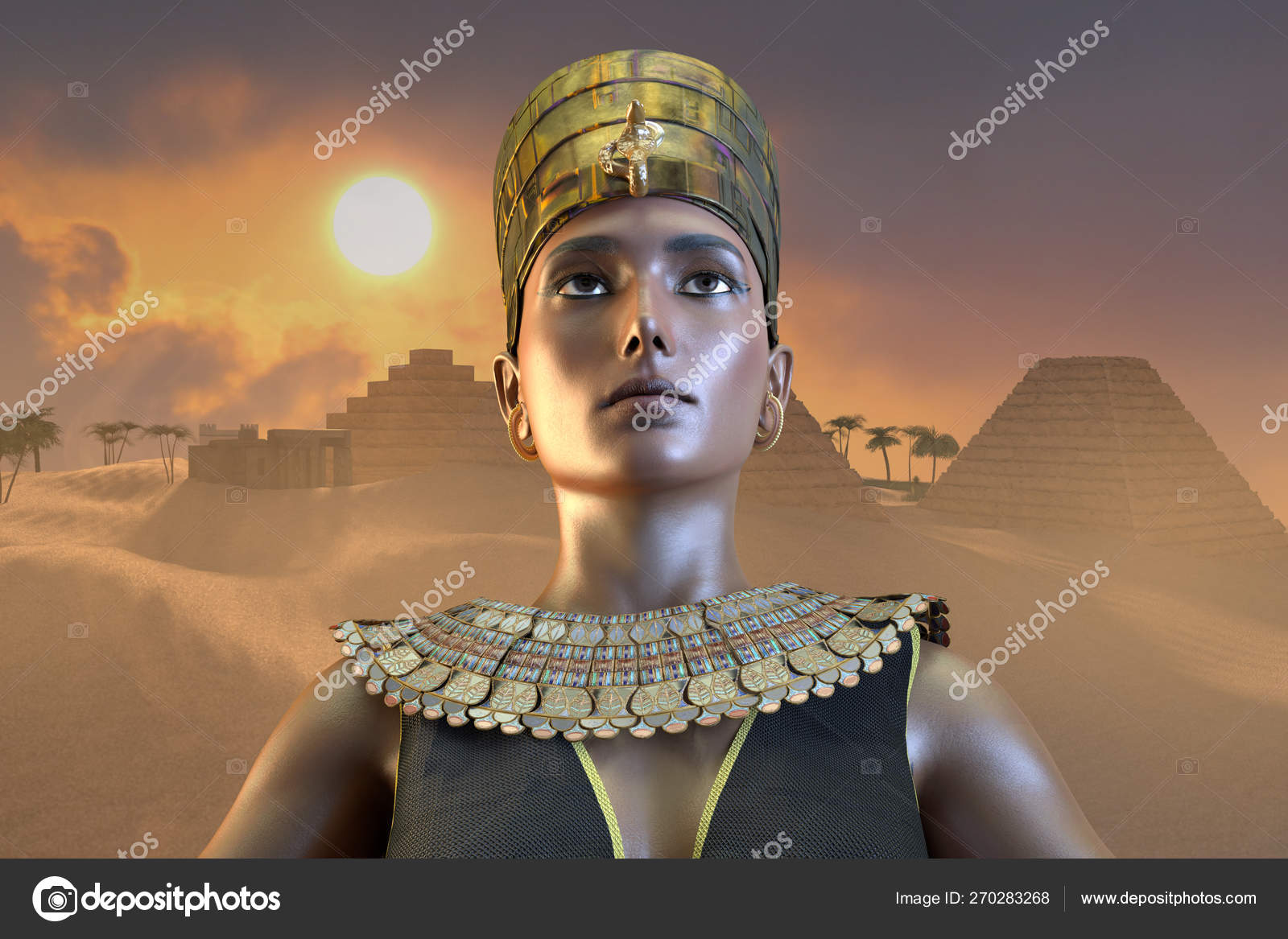 Cleopatra Egyptian Queen Vii Century Egypt Render Stock Photo by  ©DenisSmile 270283268