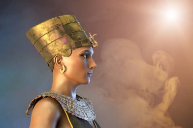 Kleopatra Mısır Kraliçesi Vii yüzyıl Mısır 3d render