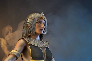 Kleopatra Mısır Kraliçesi Vii yüzyıl Mısır 3d render