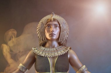 Kleopatra Mısır Kraliçesi Vii yüzyıl Mısır 3d render