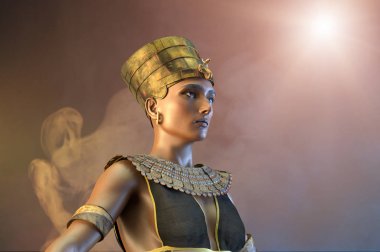 Kleopatra Mısır Kraliçesi Vii yüzyıl Mısır 3d render