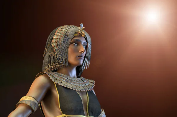 Cleopatra Egyptische Koningin Vii Eeuw Van Egypte Renderen — Stockfoto