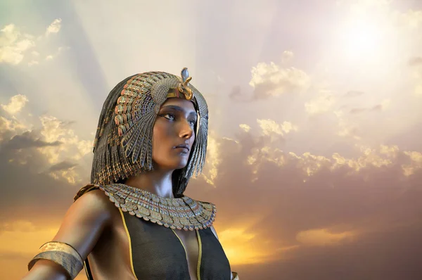 Cleopatra Reina Egipcia Siglo Vii Egipto Render —  Fotos de Stock