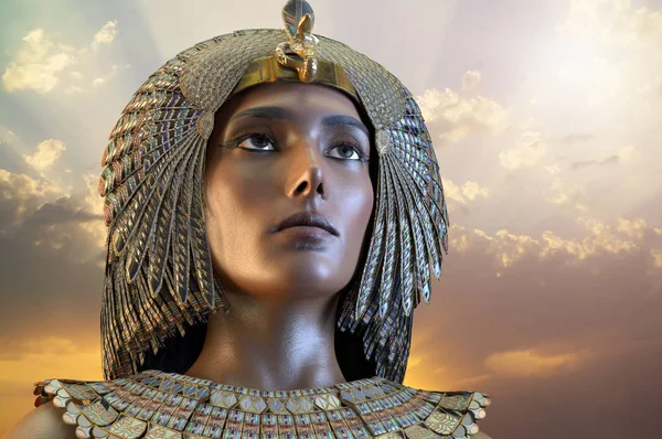 Клеопатра Єгипетський Королева Vii Століття Єгипту Візуалізації — стокове фото