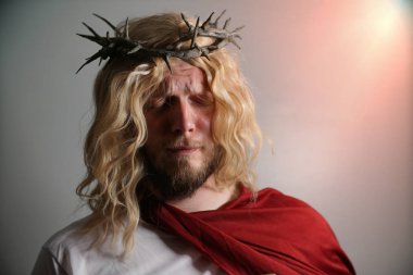 İsa Mesih ile taç dikenler portresi