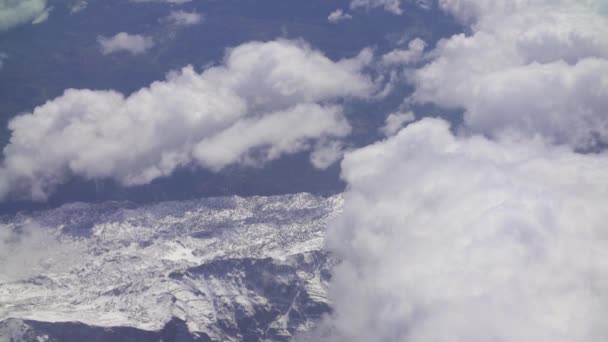 Luftaufnahme Aus Dem Flugzeug — Stockvideo