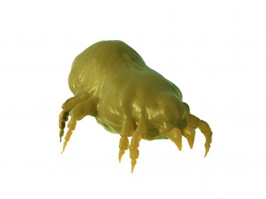 beyaz arka plan üzerinde ev tozu akar 3d render