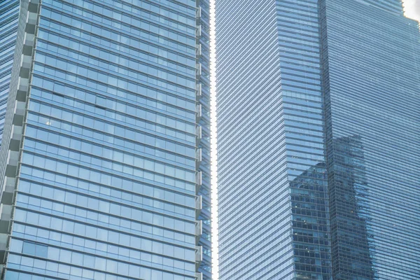 Fasad Skyskrapa Business Center Närbild Stadens Bakgrund — Stockfoto