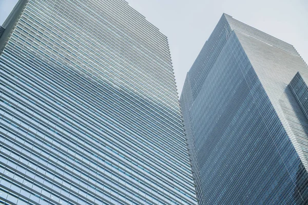 Fasad Skyskrapa Business Center Närbild Stadens Bakgrund — Stockfoto