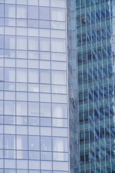 Facade Skyscraper Business Center Close City Background — Stock Photo, Image