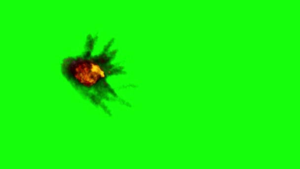 Animatie Van Meteoriet Die Onderweg Door Atmosfeer Valt Meteoren Asteroïden — Stockvideo