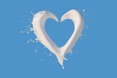 Süt kalbi yakın çekim kavramı