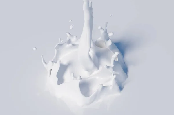 Молочные Брызги Капли Пятна — стоковое фото