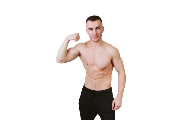 Ritratto Istruttore Fitness Nudo — Foto Stock