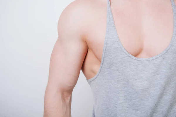 Strong Man Body Sexy Build — Stockfoto