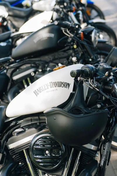 Moldavia / Chisinau, 29 / septiembre / 2019 Harley Davidson primer plano p — Foto de Stock