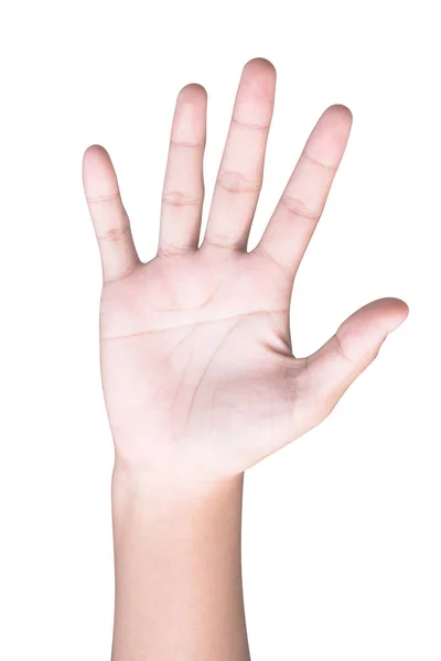 Prawa Ręka Zobacz Wzorzec Pod Ręką — Zdjęcie stockowe