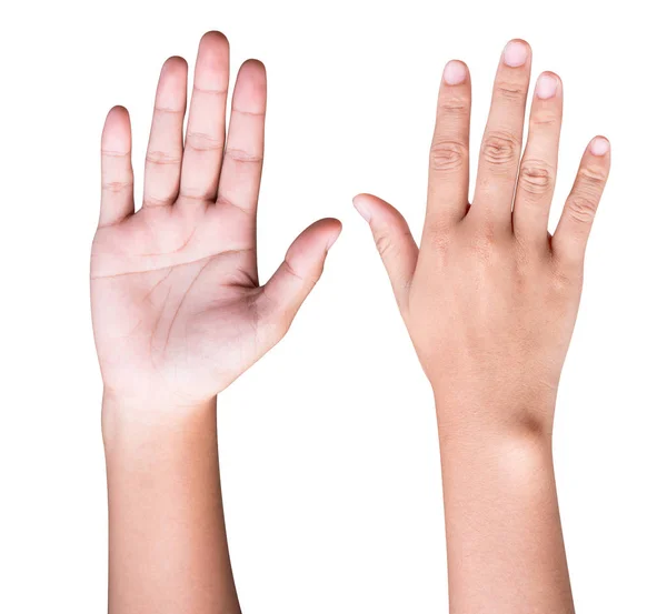 Ręce Wyglądają Nogami Naturalny Wygląd — Zdjęcie stockowe