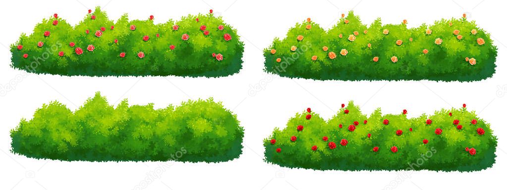 tree for cartoon isolated on white background