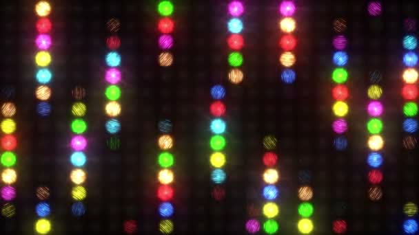 Дождь из разноцветных фонарей — стоковое видео