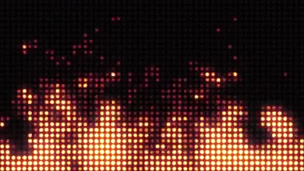 Le mur de lumière simule une flamme brûlante 