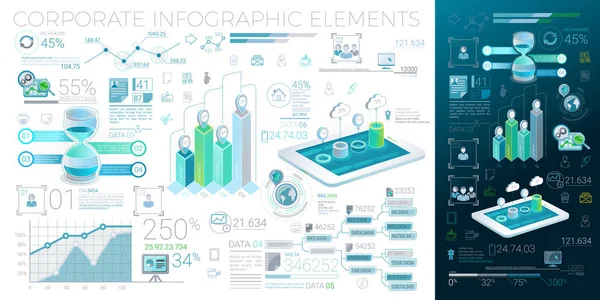 Kurumsal Infographic öğeleri