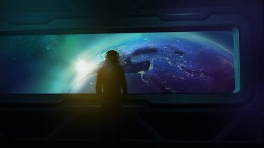 Astronot dünyaya döndü