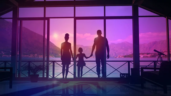 Family on vacation — Stock Photo, Image