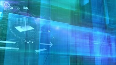 İş infographics sanal alanda