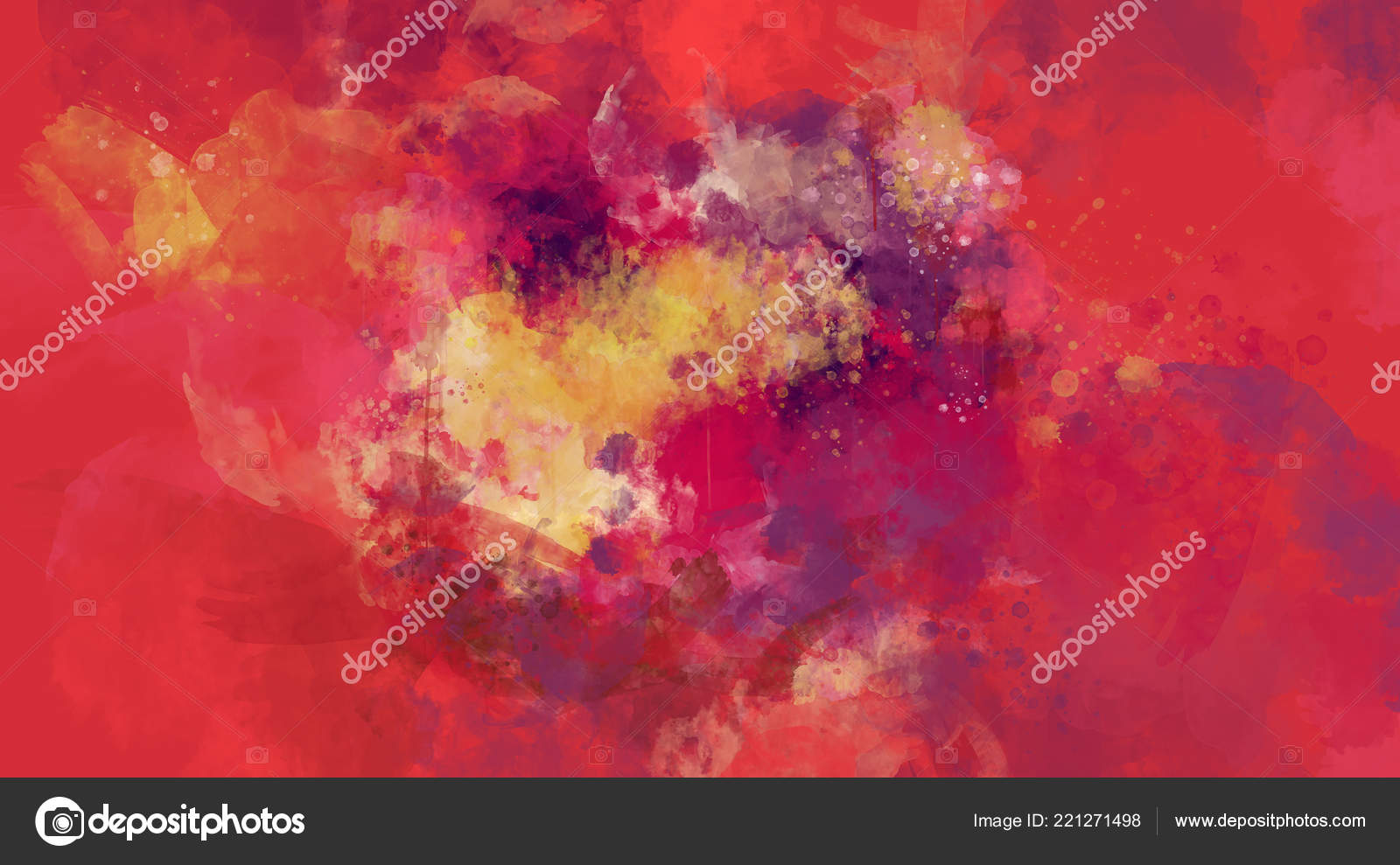 Abstract red and pink watercolor background — Free Stock Photo ©  ConceptCafe #221271498